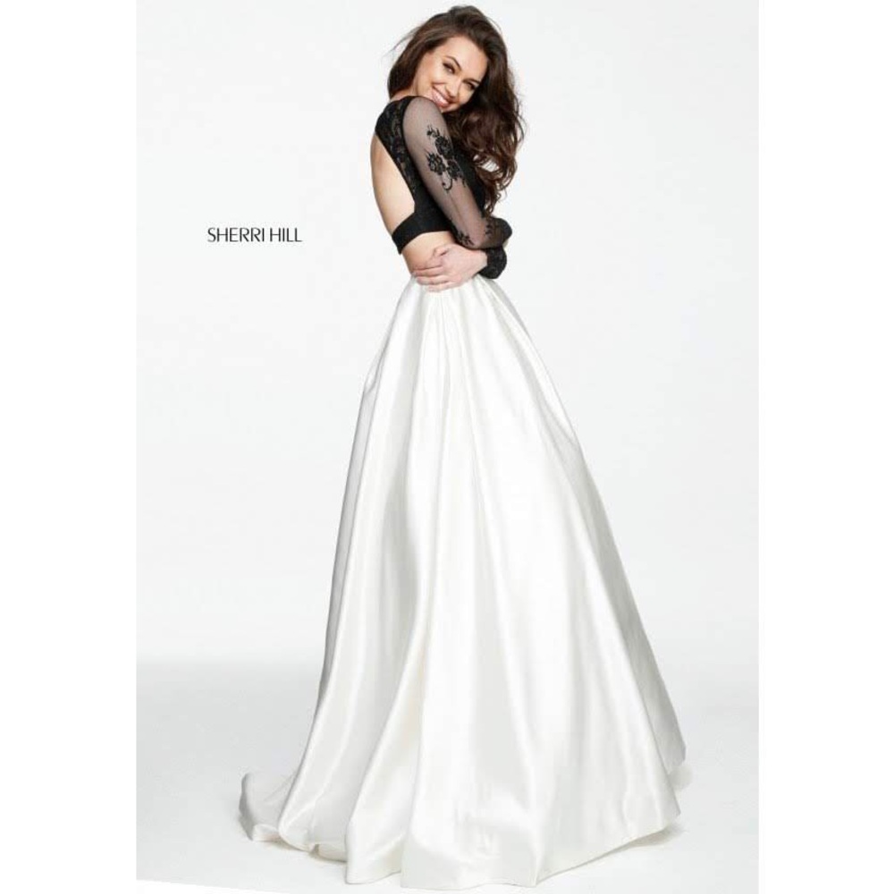 Sherri Hill 2pc Black & White prom/pageant dress